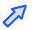 Blue Arrow Pin